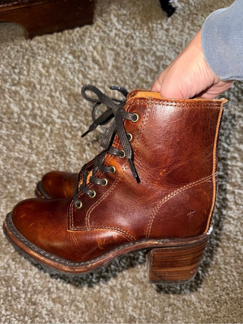 Frye Women’s Sabrina 6G Lace Up Boots